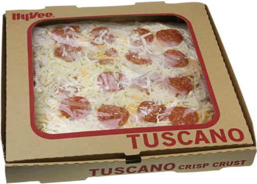 Pepperoni Pizza Tuscano Cracker Crust Medium - Crust (600x431), Png Download