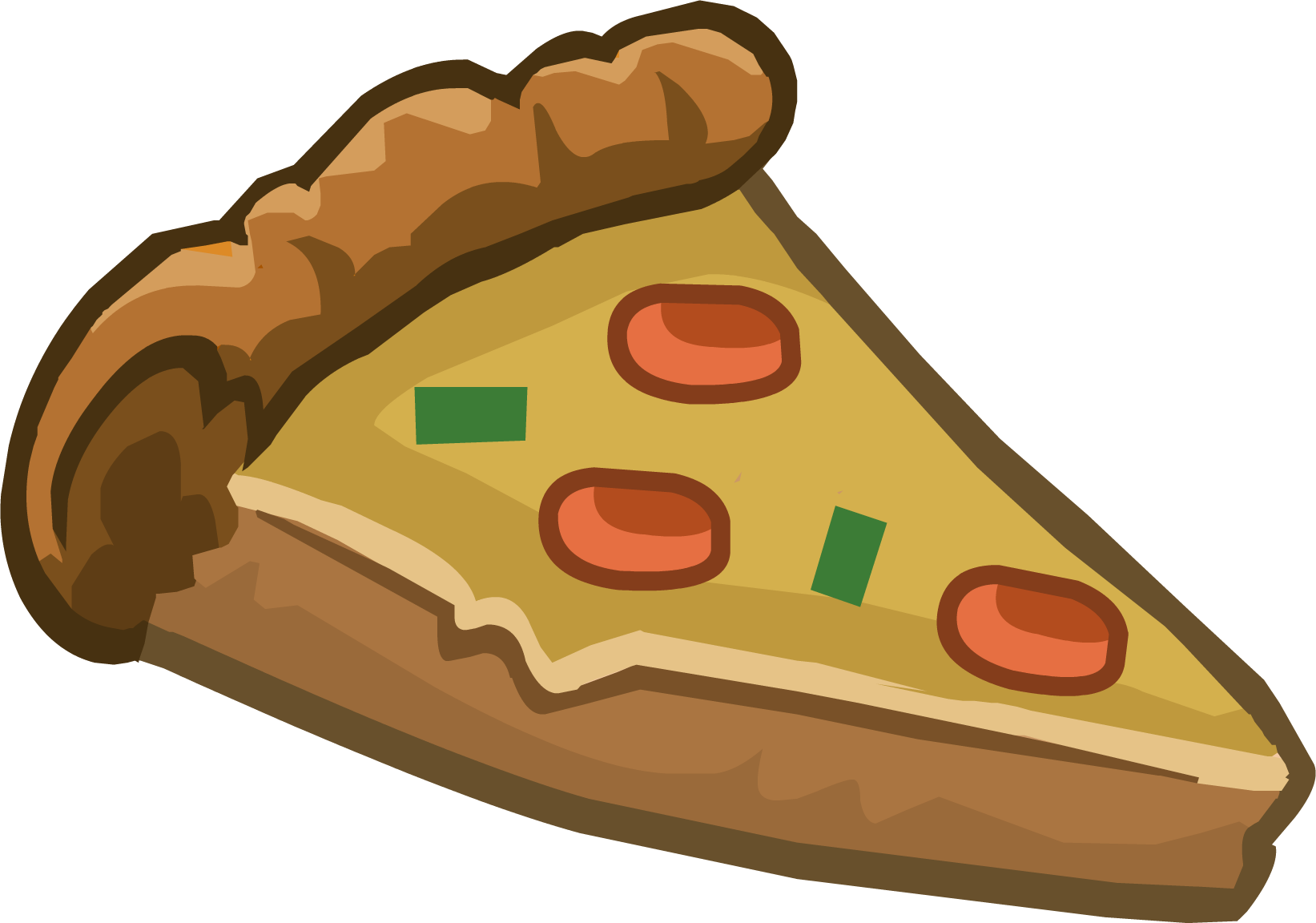 Information - Club Penguin Pizza Emoji (1643x1152), Png Download