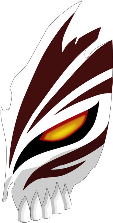 Ichigo Mask Png - Bleach Hollow Mask Png (600x915), Png Download