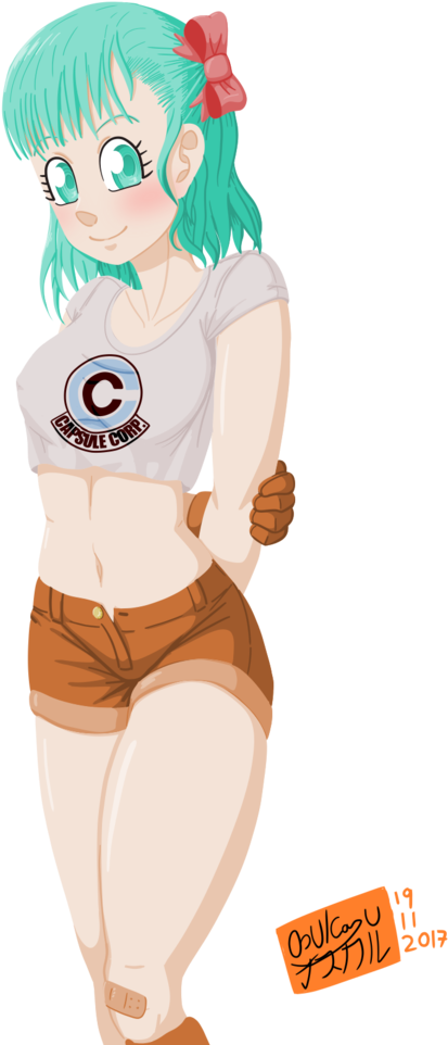 Bulma - Cartoon (590x1000), Png Download