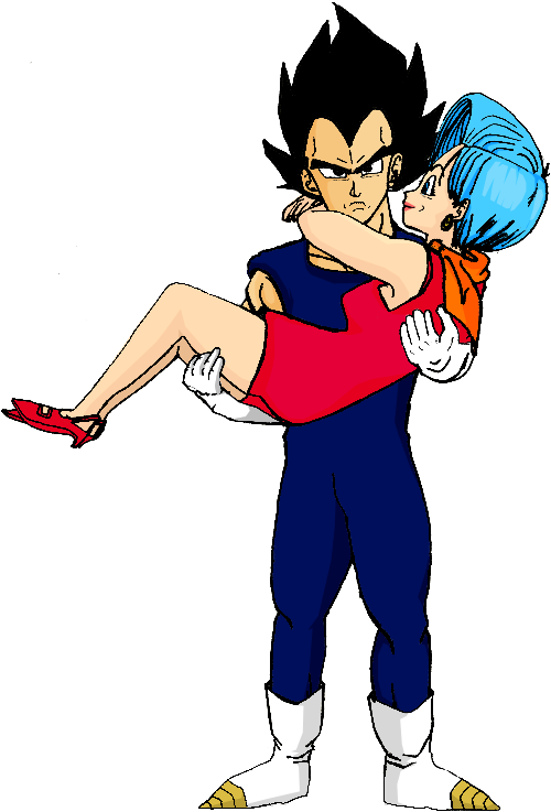 Bulma - Vegeta Et Sa Femme (545x800), Png Download