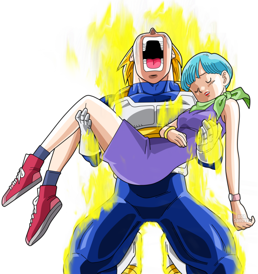 Love Saiyajin Vegeta Bulma Saodvd On Deviantart Dreaming - Vegeta Et Bulma Love (868x921), Png Download