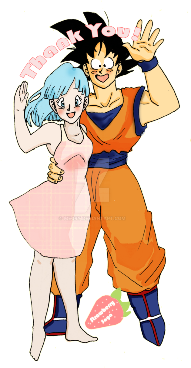 Goku Confused On Who Chichi Is Png - Goku Y Bulma Love (652x1224), Png Download