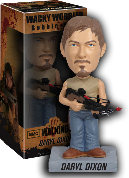 The Walking Dead - Funko Wacky Wobbler The Walking Dead Daryl (540x744), Png Download