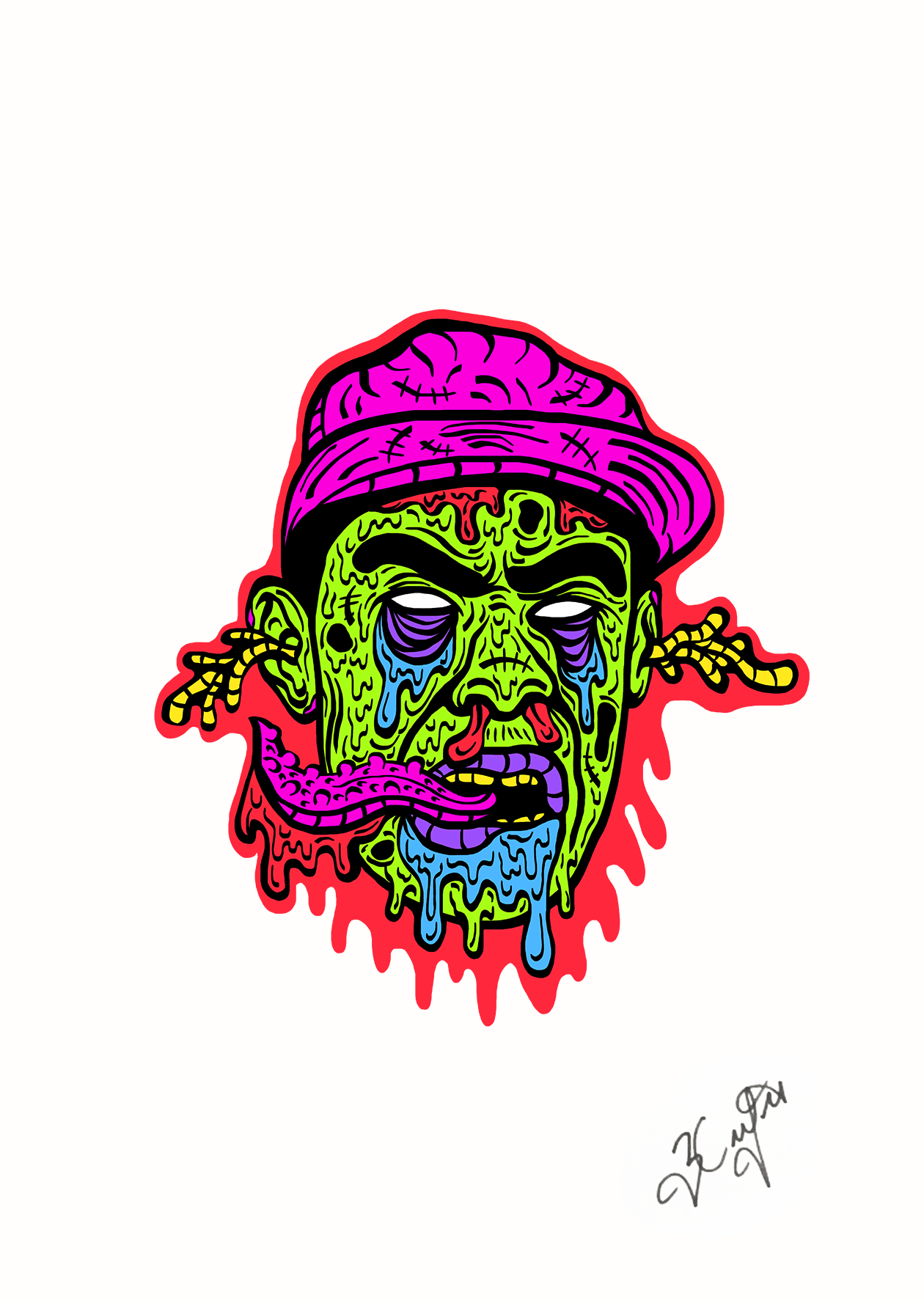 Zombie Tyler The Creator A3 Print - Tyler, The Creator (2000x2000), Png Download