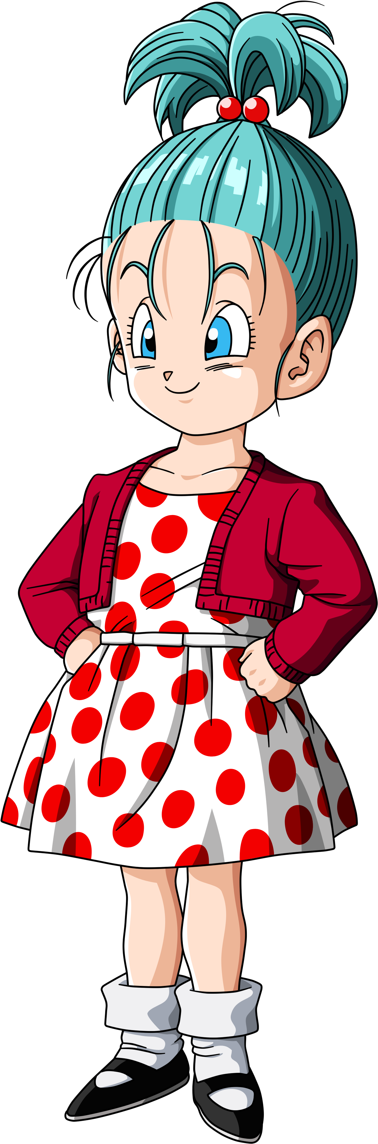 Es La Segunda Hija De Bulma Y Vegeta - Bura Dbz (1489x3841), Png Download