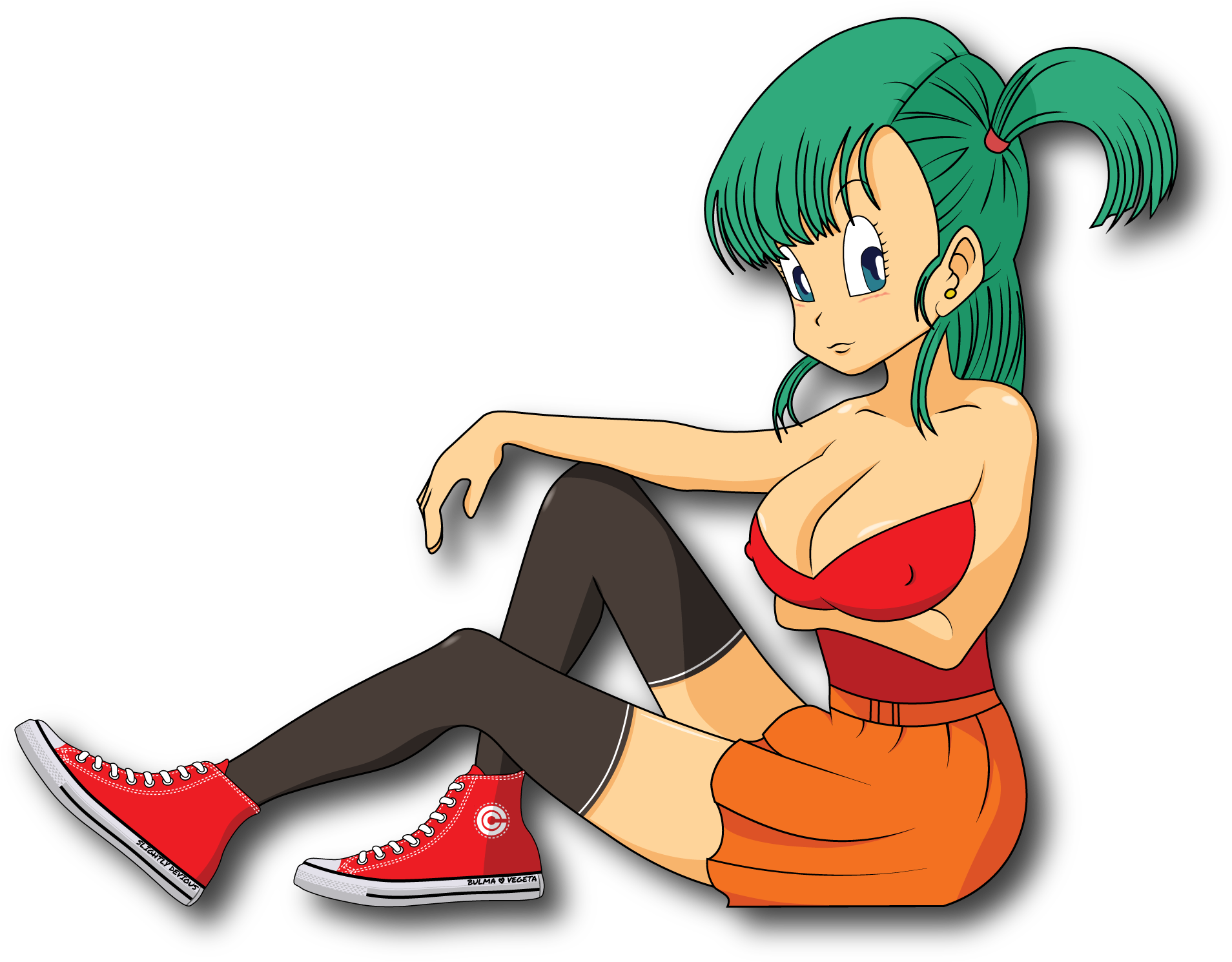 Image Of Bulma - Cartoon (1928x1505), Png Download