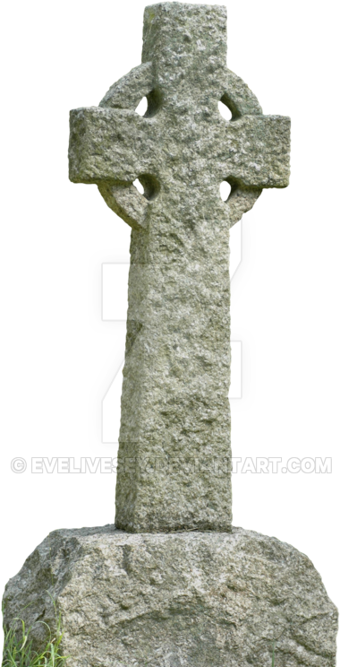 Celtic By Evelivesey On - Stone Celtic Cross Png (400x750), Png Download