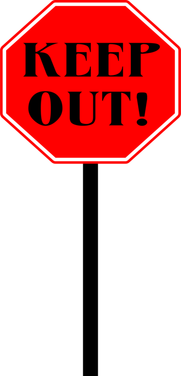 All Photo Png Clipart - Keep Out Clip Art (361x750), Png Download
