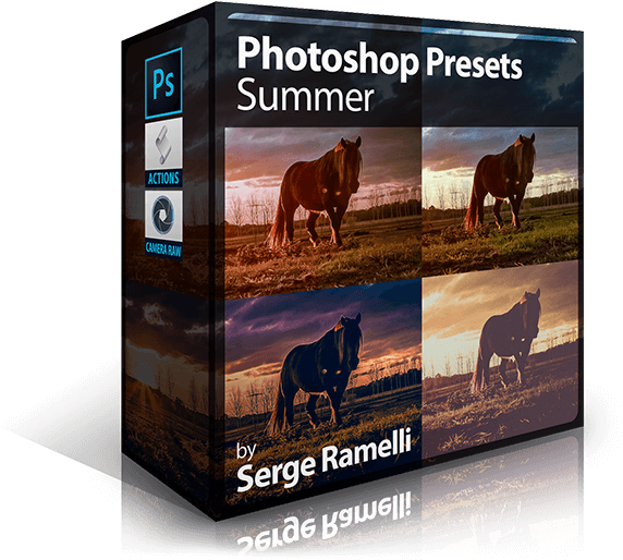 Photoshop Presets - Summer - Black And White Artistic Brochure (800x523), Png Download