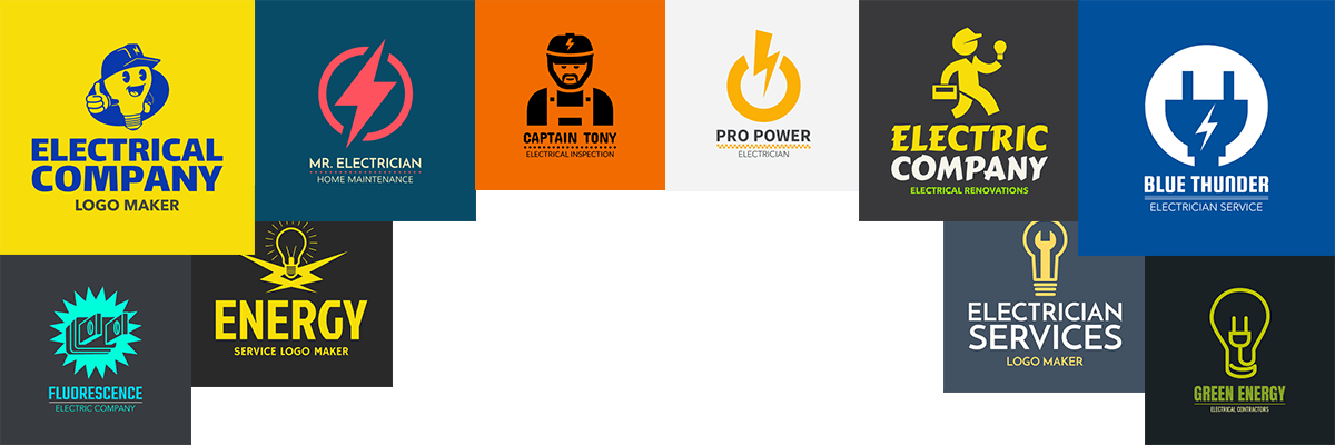 Electrician Logos That Make Sparks - Electrician (1200x400), Png Download