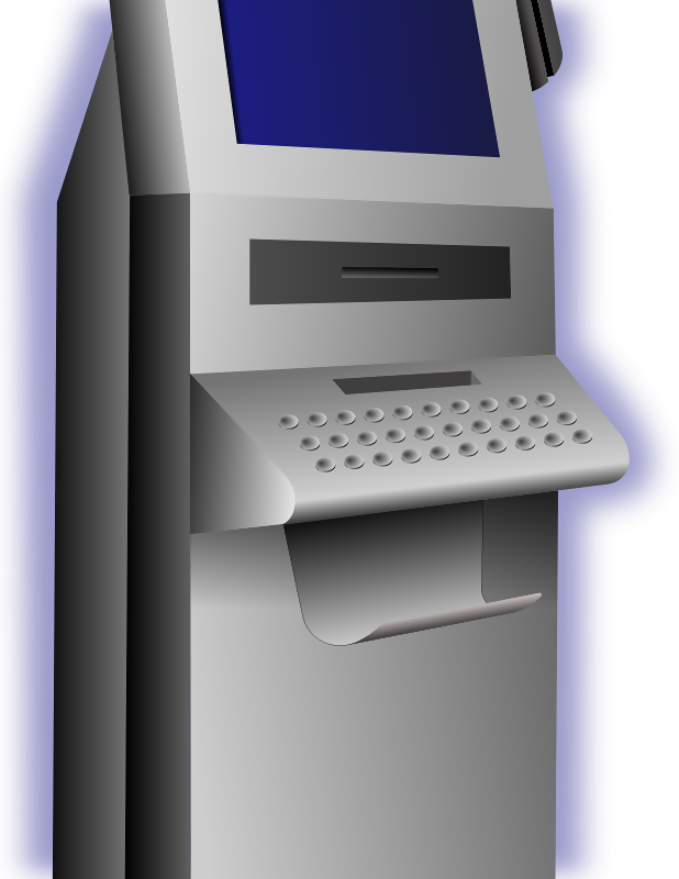 Kiosk Terminal - Atm Clip Art (618x800), Png Download