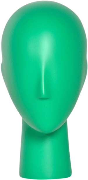 Abstract Female Head Form Jade Green (1000x1000), Png Download
