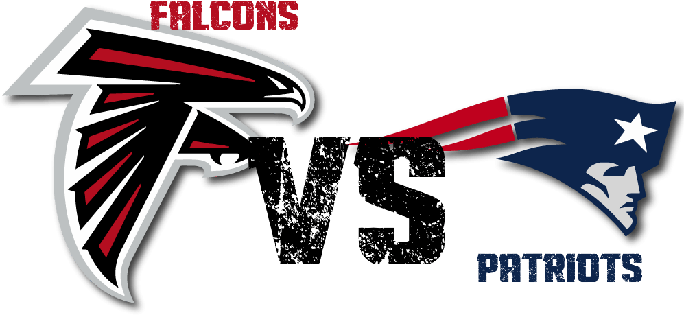 Patriots Vs Falcons Png Picture Stock - Atlanta Falcons Logo 2018 (1000x500), Png Download