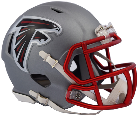 Atlanta Riddell Speed Mini Blaze Alternate Image - Falcons Blaze Helmet (500x427), Png Download