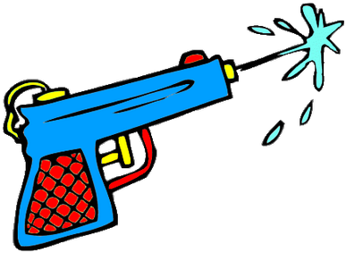 Image Royalty Free Library Pistol On Twitter Splash - Water Gun Clip Art (400x400), Png Download