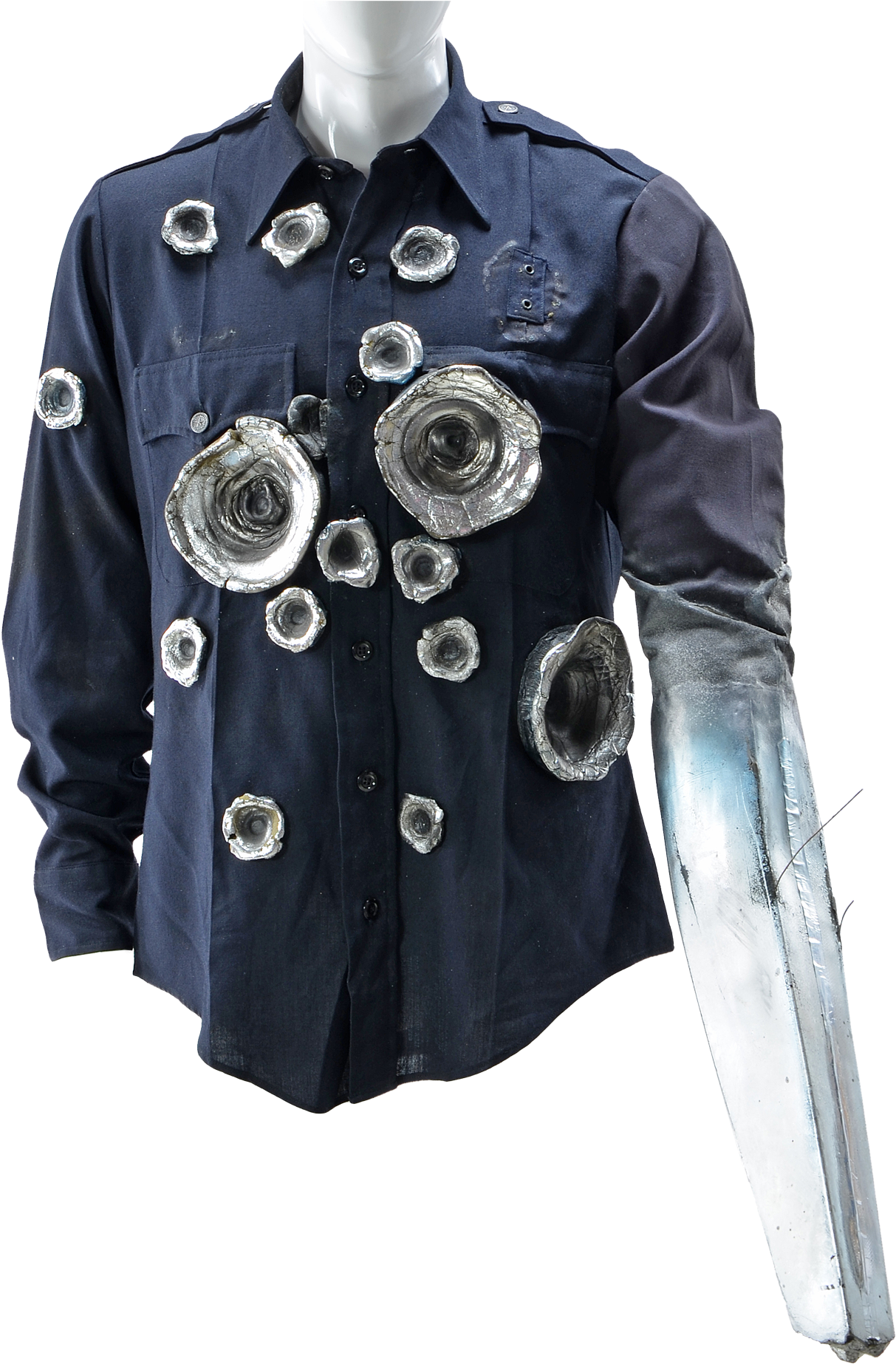 T-1000 Costume From Terminator - Terminator 2 Judgement Day Practical Effects (1388x2000), Png Download