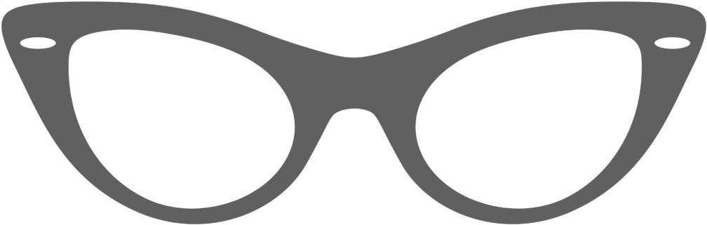 Cat Eye Glasses Clipart 7 Clip Art - Glasses Clipart (1024x342), Png Download