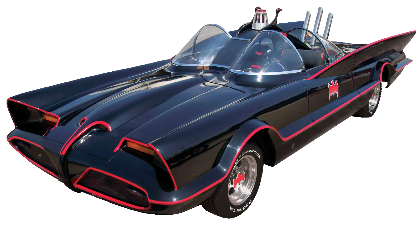 The Batmobile 1960s Era - Bat Mobile (1600x869), Png Download