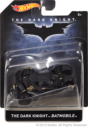 1966 - Hot Wheels The Dark Knight Batmobile Vehicle (300x431), Png Download