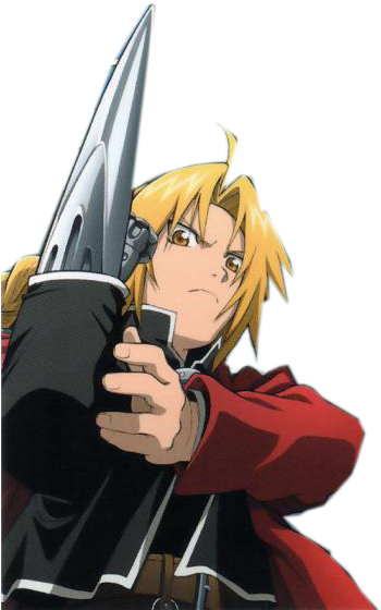 No Caption Provided - Edward Elric Sword Arm (421x600), Png Download
