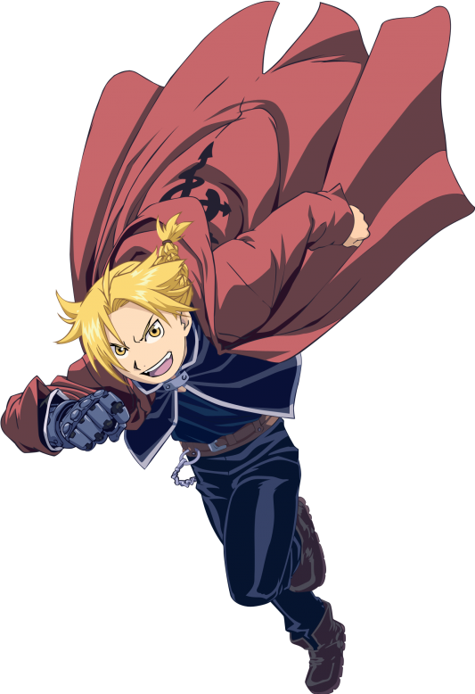 Picture - Fullmetal Alchemist Edward Elric Full Body (533x778), Png Download