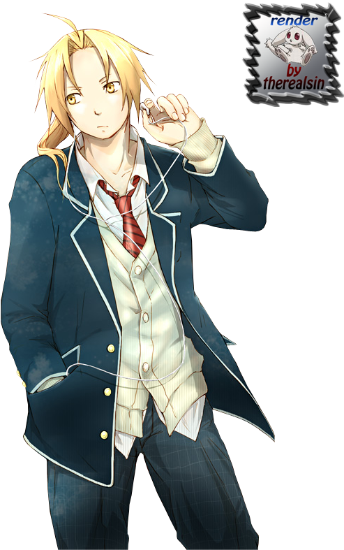 Edward Elric - Fullmetal Alchemist - Fullmetal Alchemist Edward Dreamy (499x800), Png Download