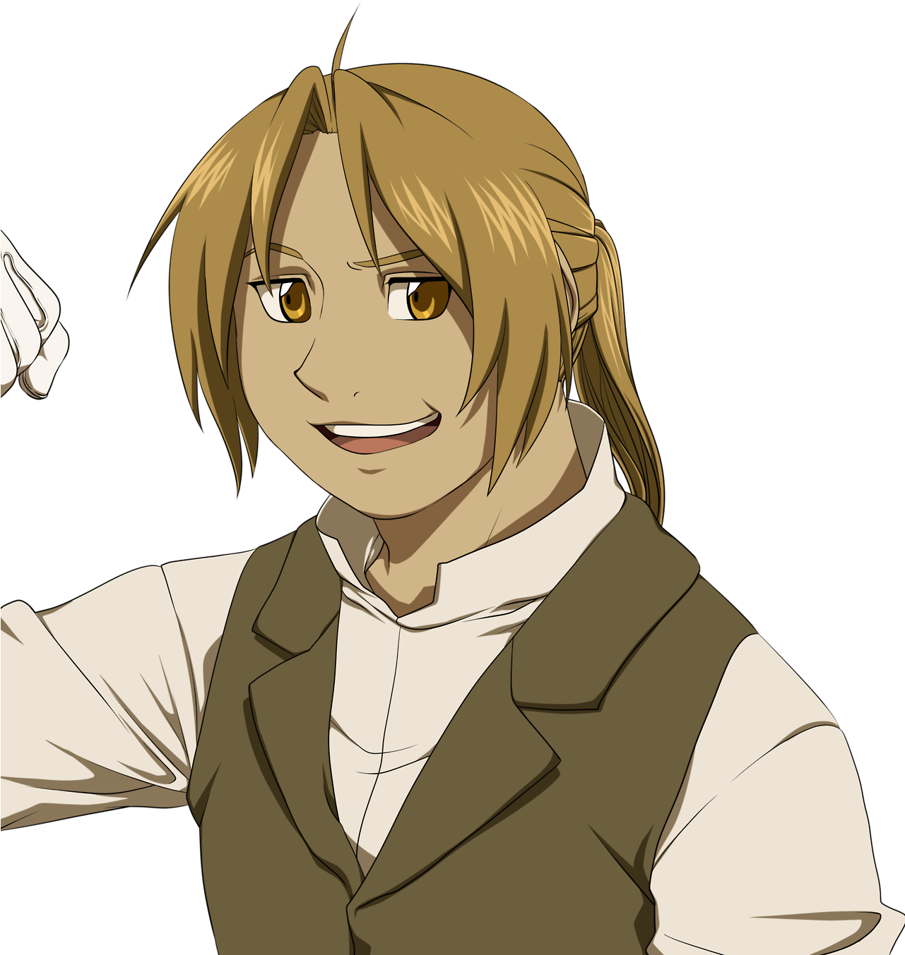 Edward Elric Fullmetal Alchemist Artists On Tumblr - Conqueror Of Shamballa Happy (1280x1398), Png Download