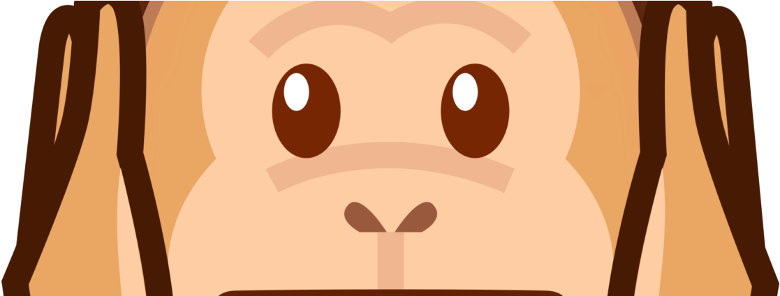 Hear No Evil - Clip Art (1210x423), Png Download