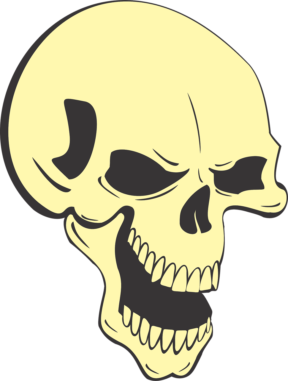 Evil Skull Bespoke - Evil Skull Transparent Png (970x1280), Png Download