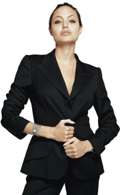 Standing Angelina Jolie - Angelina Jolie Black Hat (400x400), Png Download