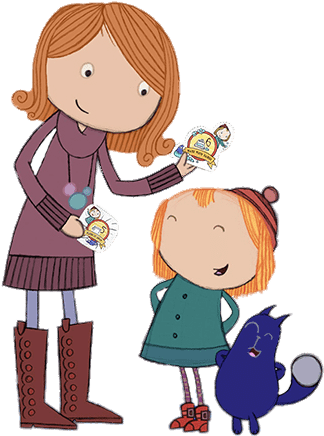 Download - Peg Plus Cat Mom (350x456), Png Download