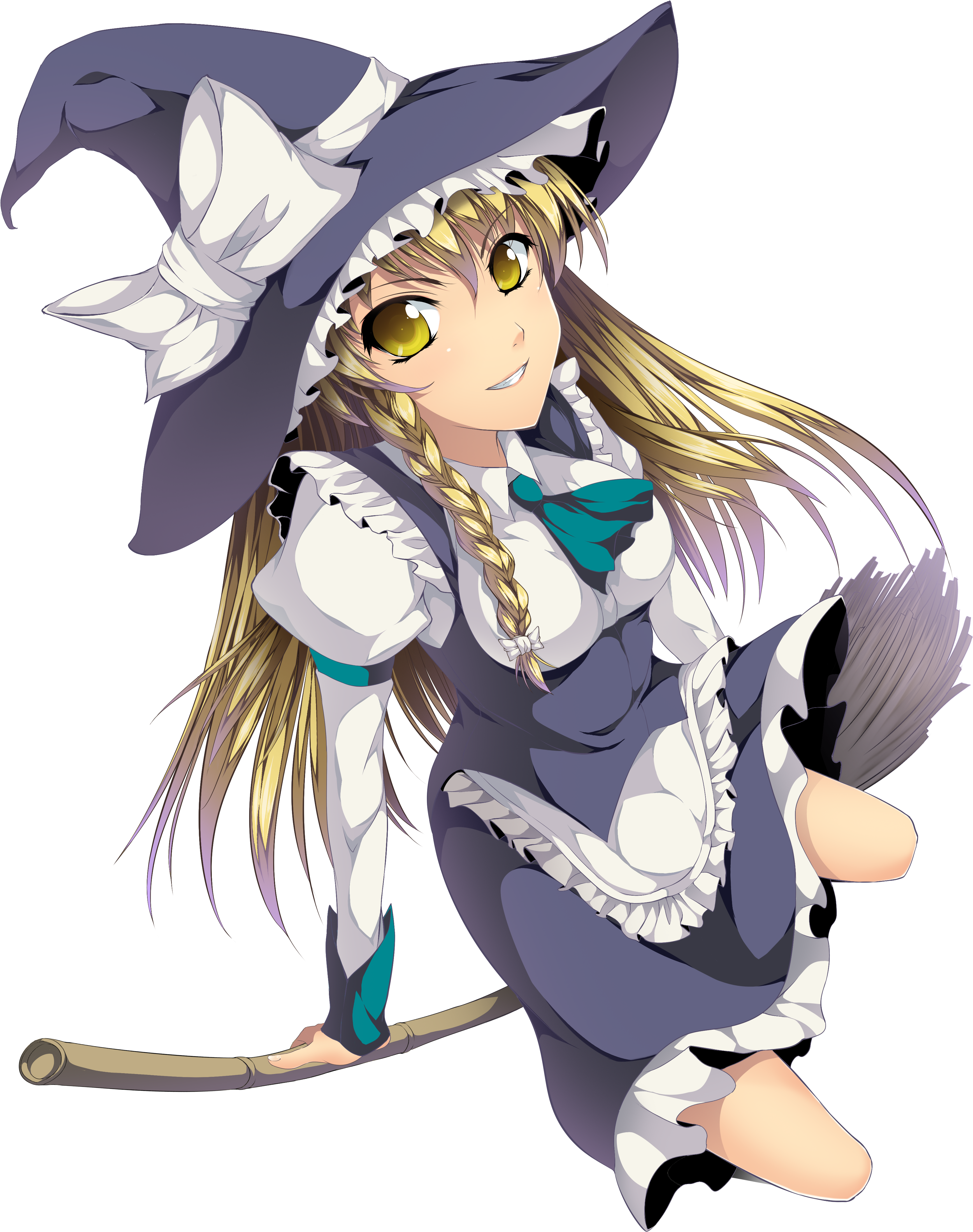 Wallpaper Girls Background Skirt Touhou Kirisame Marisa (3622x5039), Png Download
