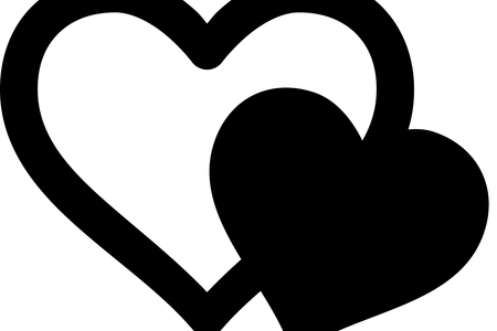 Heart Line Art - Portable Network Graphics (450x300), Png Download