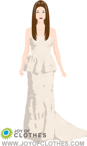 Angelina Jolie At The Premiere Of World War Z In Berlin - Gown (300x520), Png Download