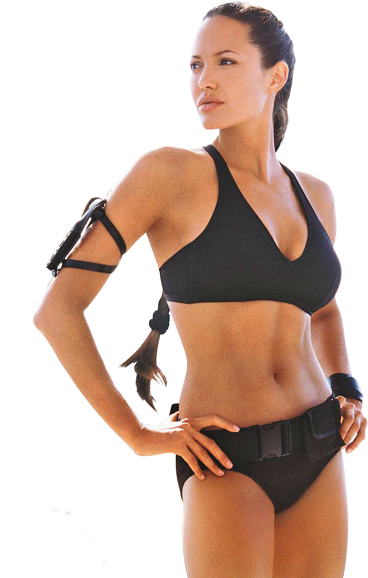 Render Angelina Jolie - Angelina Jolie En Lara Croft (800x1186), Png Download