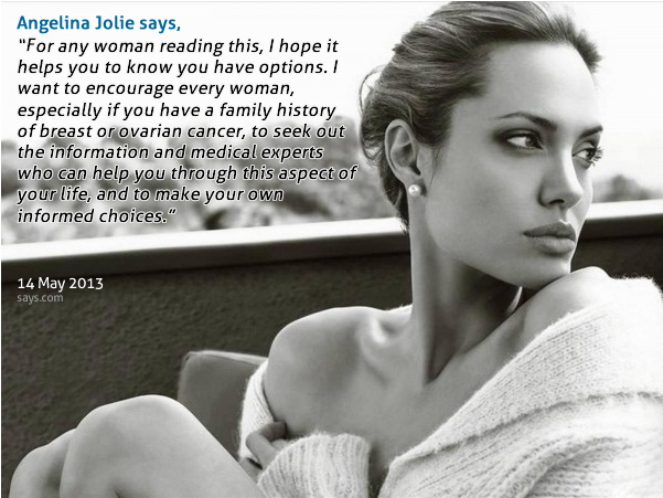 "for Any Woman Reading This, I Hope It Helps You To - Angelina Jolie Marie Claire 2012 (600x600), Png Download