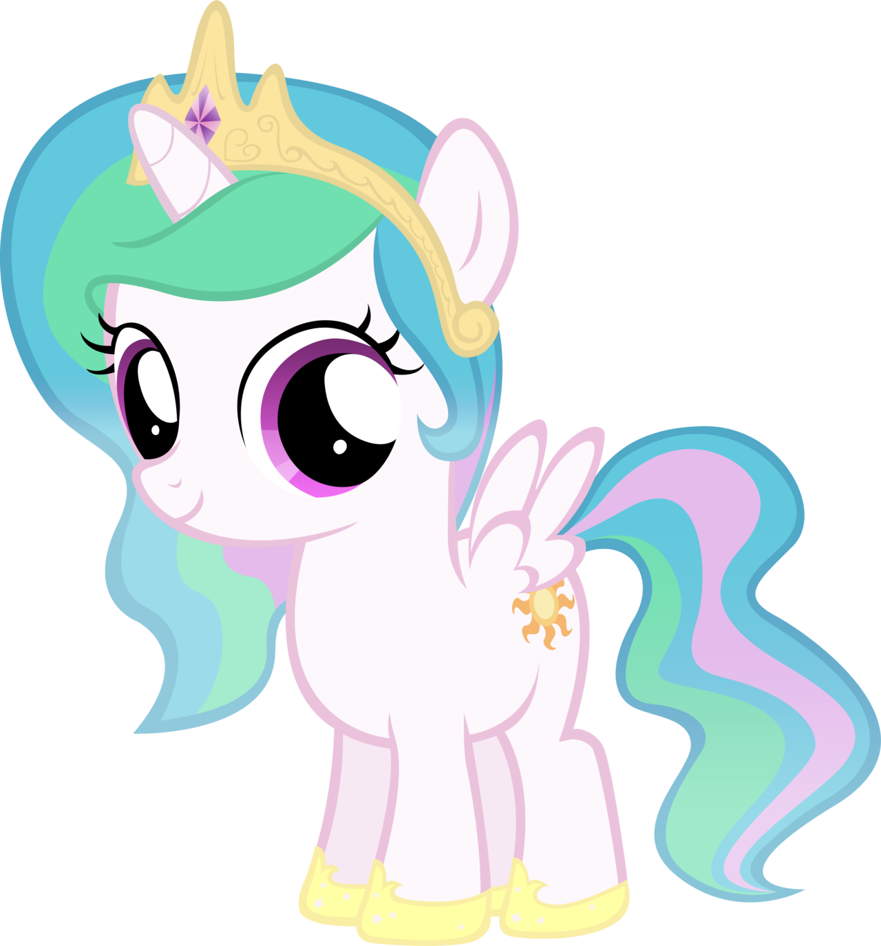 Princess Celestia - My Little Pony Princess Celestia (1280x1374), Png Download