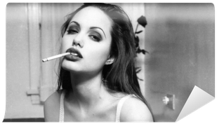 Young Angelina Jolie Smoking (400x400), Png Download