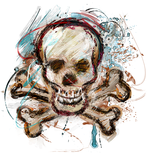 Skull (500x500), Png Download
