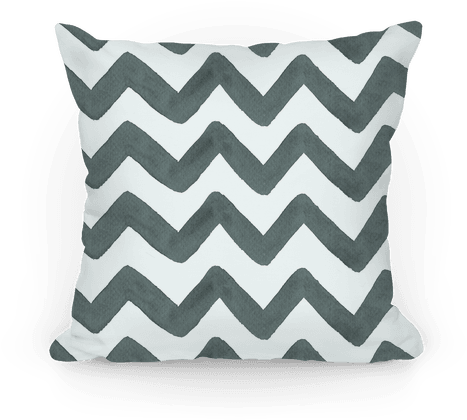 Black And White Watercolor Chevron Pattern Pillow - Girly Pillow (484x484), Png Download