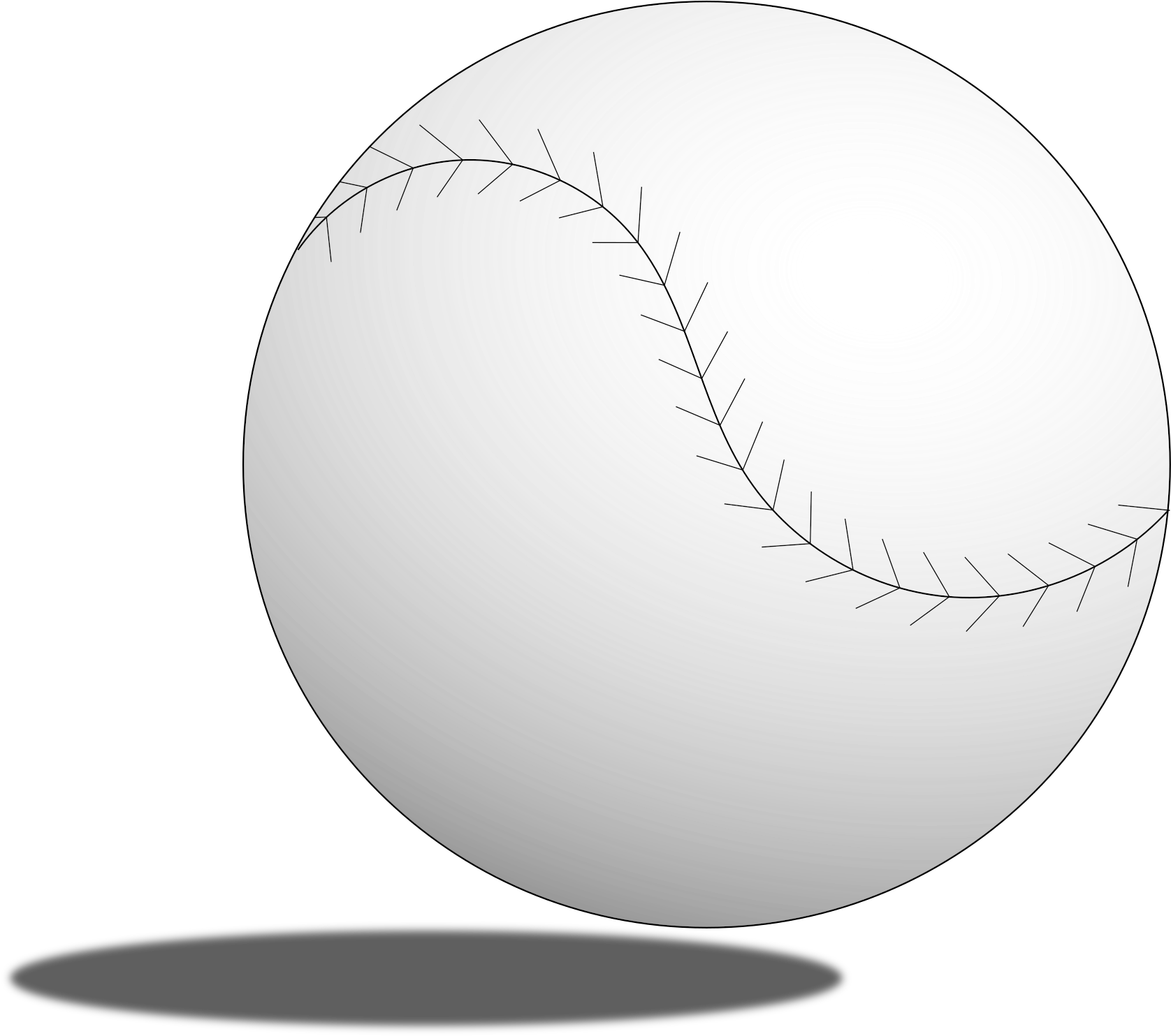 Baseball Ball Svg Stock - Baseball (2400x1800), Png Download