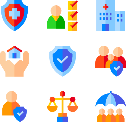 Insurance 50 Icons View All 6 Icon Packs Of Check Mark - Insurance (600x564), Png Download