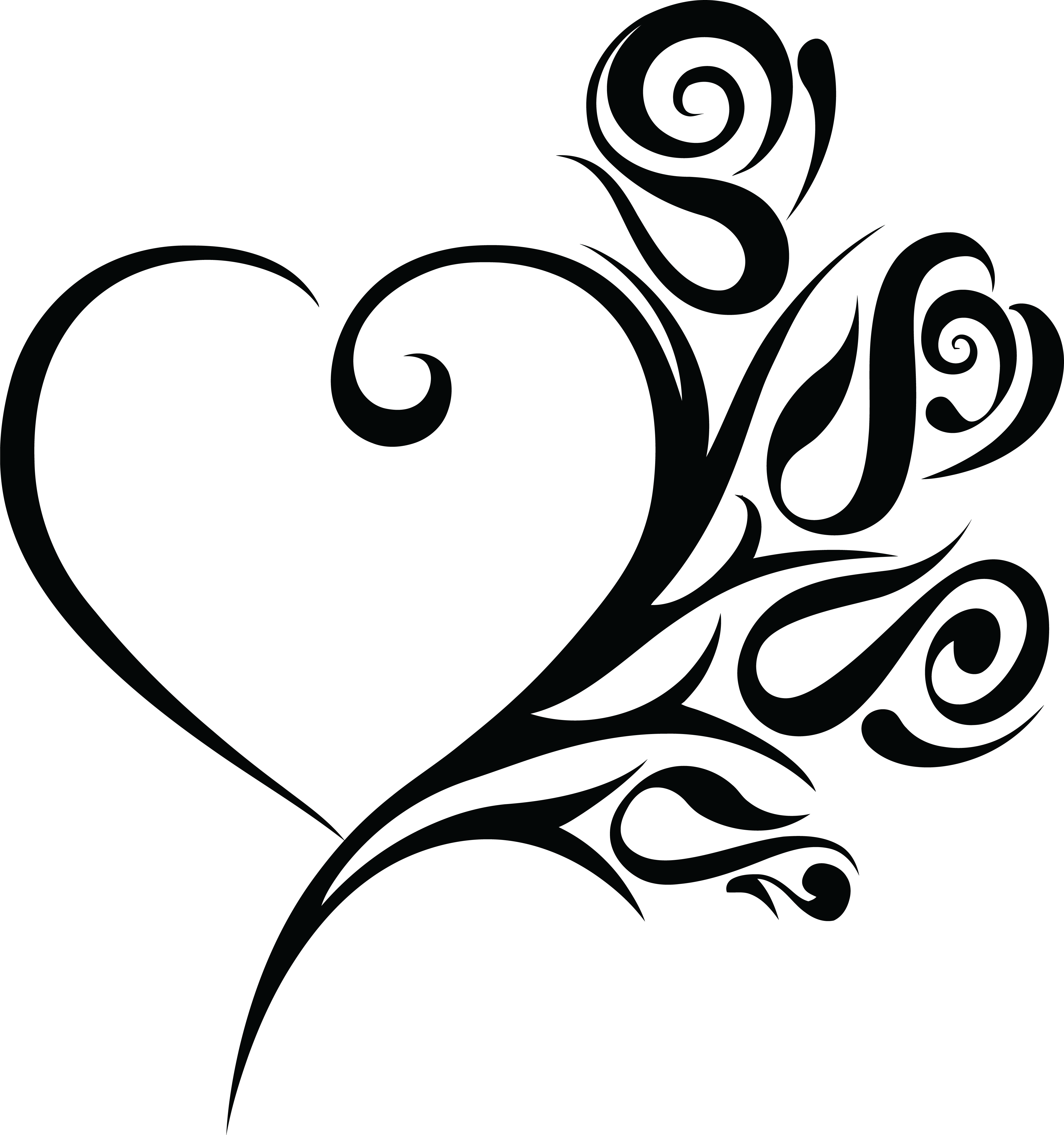 Clipart - Wedding Heart Clip Art (2214x2361), Png Download