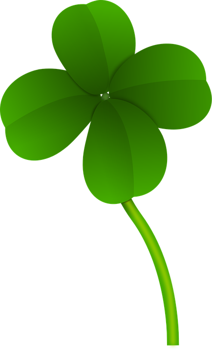 Four Leaf Clover Clip Art At Clker - Four Leaf Clover Transparent (360x597), Png Download