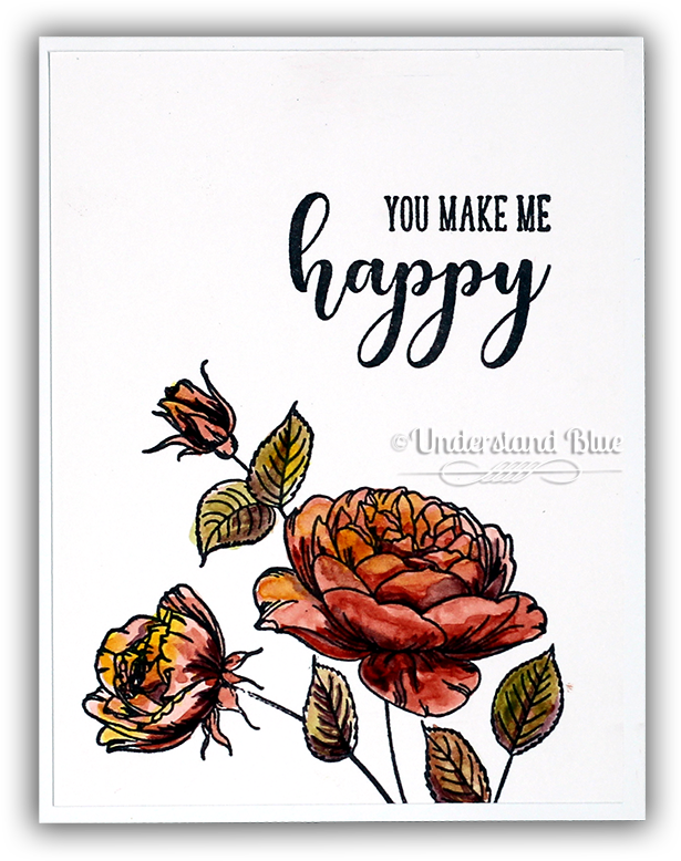 Gina K Hearts & Flowers Kit With The New Versafine - Watercolor Painting (650x820), Png Download