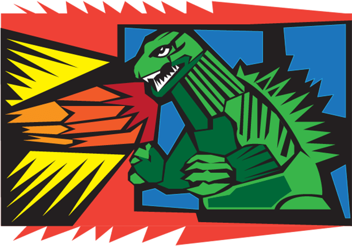 2016 03 31 Godzilla - Godzilla (695x509), Png Download