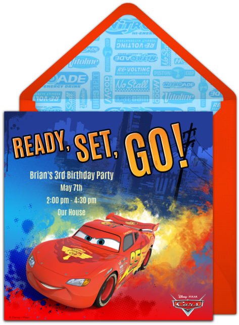 Cars Lightning Mcqueen Online Invitation - Colour?: Nauka Kolorów [book] (650x650), Png Download