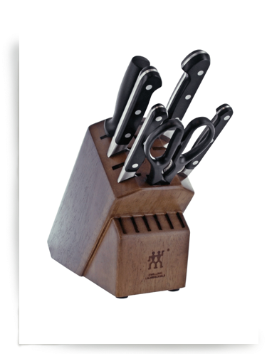 Knife Block Set - Zwilling J.a. Henckels Pro 7-pc Knife Block Set (400x510), Png Download