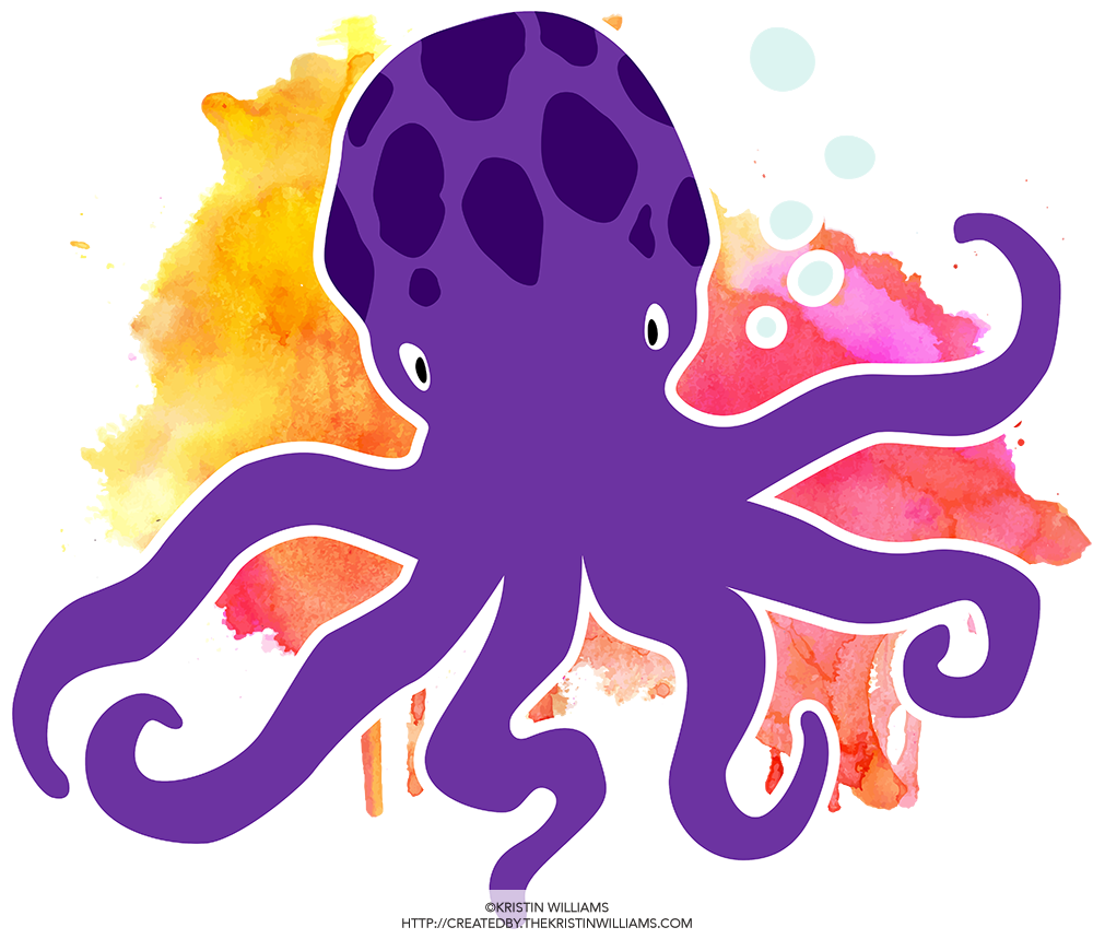 Illustrated Sea Creatures - Sea (1000x859), Png Download